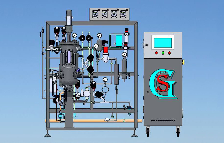 GS8000A-10L/SZ全自动发酵罐三维效果图